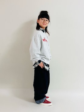 「アイテム（スウェット）」を使った、syun★さん（キッズ・146cm）の秋コーディネート