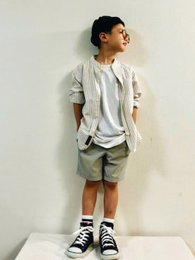 「ビックＴシャツ」｜syun★さん（キッズ・110cm）の夏コーディネート