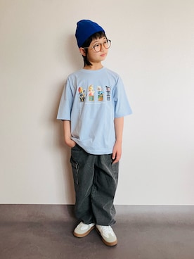 「CIAOPANIC TYPY（チャオパニックティピー）のアイテム（帽子）」を使った、syun★さん（キッズ・149cm）の春コーディネート