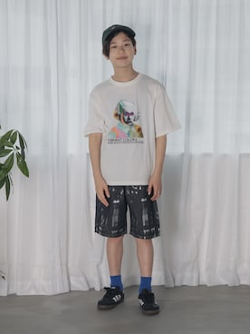 「MAKE YOUR DAY（メイクユアデイ）のアイテム（トップス）」を使った、syun★さん（キッズ・149cm）の夏コーディネート