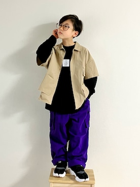 syun★さん（キッズ・131cm）の春コーディネート