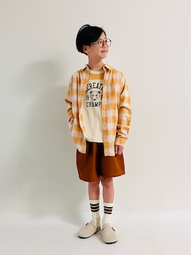 「アイテム（シャツ/ブラウス）」を使った、syun★さん（キッズ・146cm）の夏コーディネート