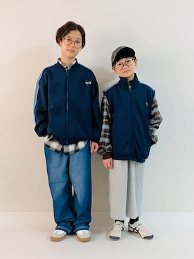 「アイテム（スカート）」を使った、syun★さん（キッズ・146cm）の秋コーディネート