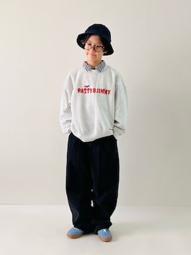 「アイテム（スウェット）」を使った、syun★さん（キッズ・146cm）の秋コーディネート