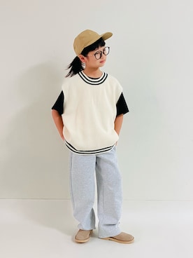 「Clarks（クラークス）のCLARKS　デザートブーツ 26155524 / 26155525 / 26168782（ブーツ）」を使った、syun★さん（キッズ・146cm）の夏コーディネート