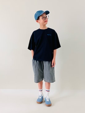 「アイテム（グレー系）」を使った、syun★さん（キッズ・141cm）の夏コーディネート