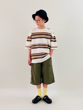 「アイテム（ニット/セーター）」を使った、syun★さん（キッズ・141cm）の夏コーディネート