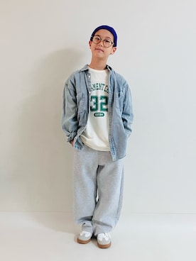「GLOBAL WORK（グローバルワーク）のアイテム」を使った、syun★さん（キッズ・146cm）の秋コーディネート