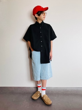 「アイテム（スリッポン）」を使った、syun★さん（キッズ・150cm）の夏コーディネート