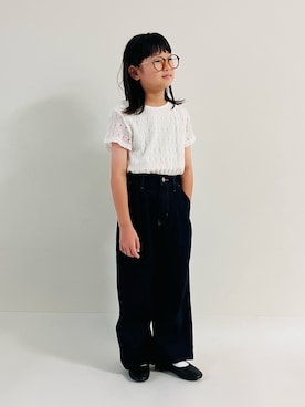 「アイテム（トップス）」を使った、syun★さん（キッズ・146cm）の夏コーディネート