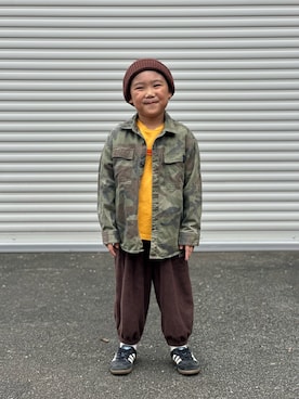 「ZARA KIDSのアイテム」を使った、utaさん（キッズ・110cm）の秋コーディネート