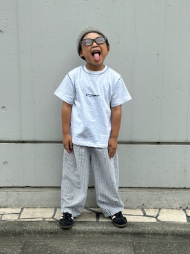 「アイテム（その他パンツ）」を使った、utaさん（キッズ・110cm）の夏コーディネート
