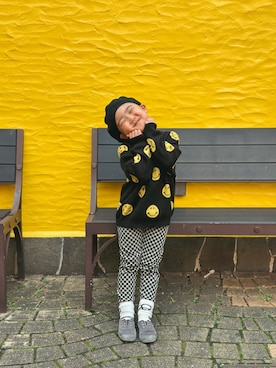 「Cienta（シエンタ）のアイテム（シューズ）」を使った、utaさん（キッズ・110cm）の春コーディネート