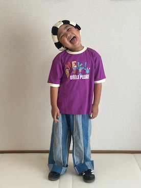「Ocean&Ground（オーシャン&グラウンド）のアイテム」を使った、utaさん（キッズ・110cm）の夏コーディネート