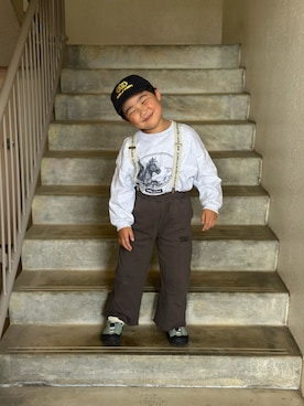 「KEEN（キーン）のアイテム」を使った、utaさん（キッズ・110cm）の春コーディネート