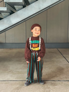 「ZARA KIDSのアイテム（帽子）」を使った、utaさん（キッズ・110cm）の春コーディネート