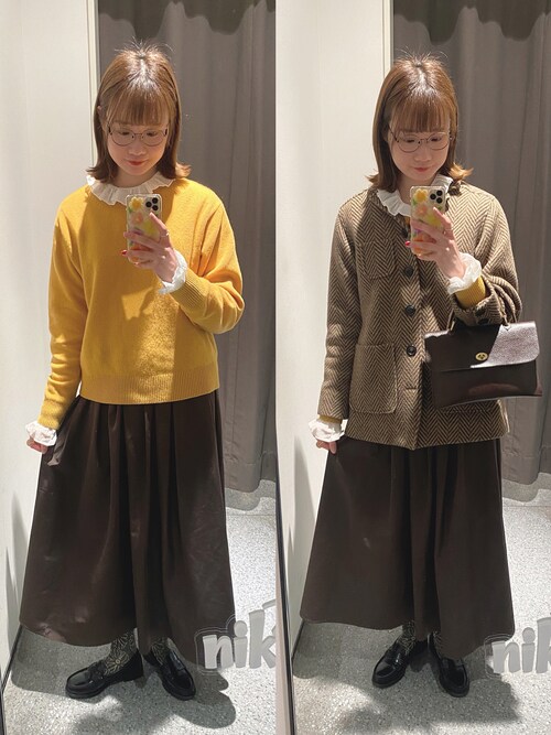 ニコール　Malle　リサイクルウールヘリンボーン ジャケット ニコール様専用 Malle リサイクルウールヘリンボーン ジャケット
