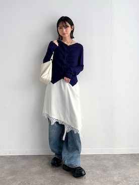 「JUMELLE（ジュメロ）のアイテム」を使った、maoさん（レディース・153cm）の春コーディネート