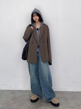 「アイテム（その他シューズ）」を使った、maoさん（レディース・153cm）の秋コーディネート