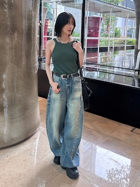 「Port（ポート）のアイテム」を使った、maoさん（レディース・153cm）の夏コーディネート
