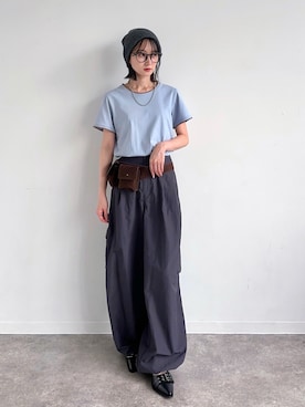 「chuclla（チュクラ）のアイテム」を使った、maoさん（レディース・153cm）の夏コーディネート