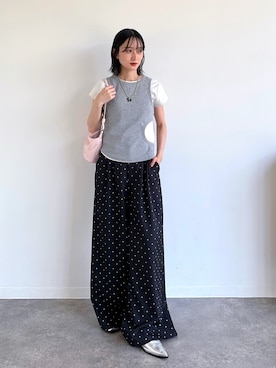 「HEILIS（ヘイリス）のアイテム」を使った、maoさん（レディース・153cm）の夏コーディネート