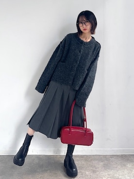 「NOGLE（ノグル）のアイテム」を使った、maoさん（レディース・153cm）の秋コーディネート