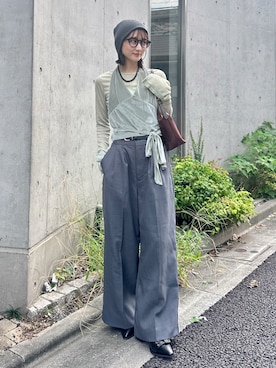 「Aunt Marie's（アントマリーズ）のアイテム」を使った、maoさん（レディース・153cm）の秋コーディネート