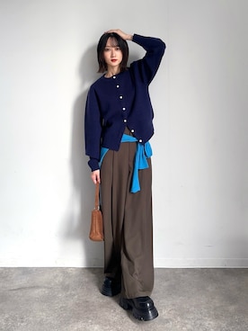 「EMODA（エモダ）のアイテム」を使った、maoさん（レディース・153cm）の秋コーディネート