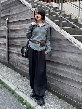 「カジュアルガーリー」｜maoさん（レディース・153cm）の春コーディネート