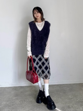 「EMODA（エモダ）のアイテム」を使った、maoさん（レディース・153cm）の秋コーディネート