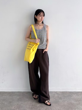 「NOGLE（ノグル）のアイテム」を使った、maoさん（レディース・153cm）の夏コーディネート