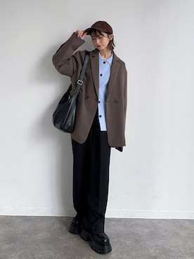 「EMODA（エモダ）のアイテム」を使った、maoさん（レディース・153cm）の秋コーディネート