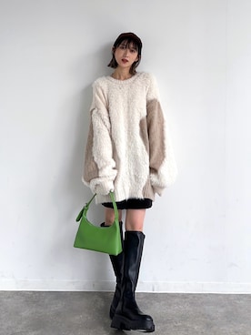 「NOGLE（ノグル）のアイテム（キャップ）」を使った、maoさん（レディース・153cm）の秋コーディネート