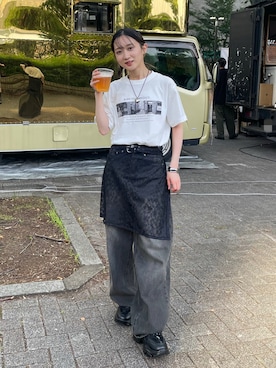 「HER CLOSET（ハークローゼット）のアイテム」を使った、maoさん（レディース・152cm）の夏コーディネート