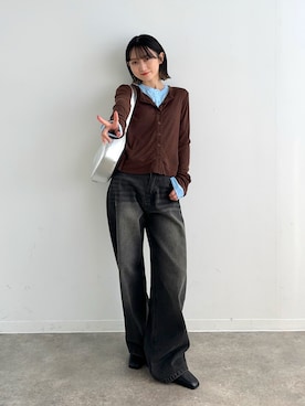 「STYLEMIXER（スタイルミキサー）のアイテム」を使った、maoさん（レディース・153cm）の春コーディネート