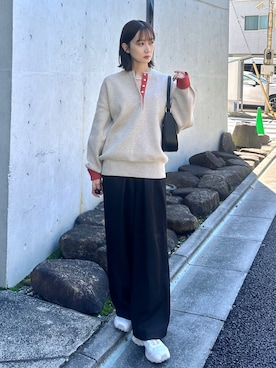 「アイテム（ハンドバッグ）」を使った、maoさん（レディース・153cm）の秋コーディネート