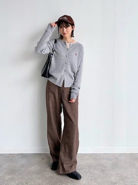 「moi tytto（モイテュット）のアイテム」を使った、maoさん（レディース・153cm）の冬コーディネート