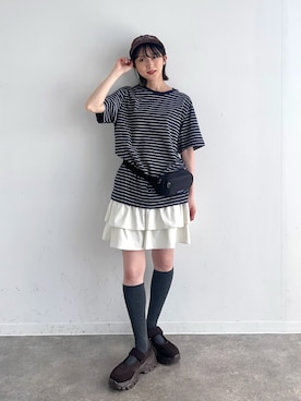 「ammy.（エイミードット）のアイテム」を使った、maoさん（レディース・153cm）の春コーディネート