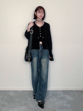 「アイテム（アクセサリー）」を使った、maoさん（レディース・153cm）の秋コーディネート