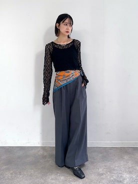 「アイテム（財布/小物）」を使った、maoさん（レディース・153cm）の秋コーディネート