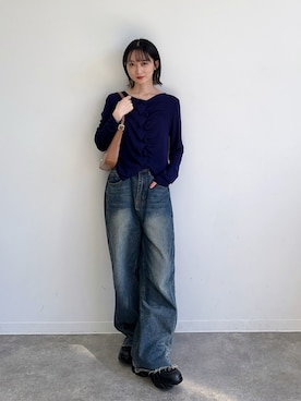 「JUMELLE（ジュメロ）のアイテム」を使った、maoさん（レディース・153cm）の春コーディネート