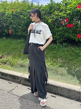 「HARE（ハレ）のアイテム」を使った、maoさん（レディース・153cm）の夏コーディネート