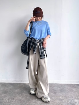 「JEANASIS（ジーナシス）のアイテム」を使った、maoさん（レディース・153cm）の秋コーディネート