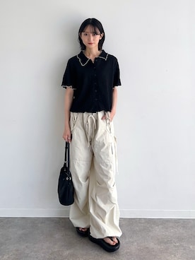 「NOGLE（ノグル）のアイテム」を使った、maoさん（レディース・153cm）の夏コーディネート