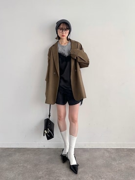 「GIUNON（ジウノン）のアイテム」を使った、maoさん（レディース・153cm）の春コーディネート