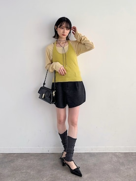 「GIUNON（ジウノン）のアイテム」を使った、maoさん（レディース・153cm）の春コーディネート