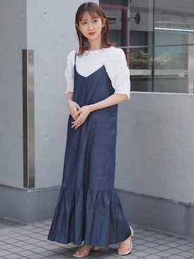 「tiptop（ティップトップ）のアイテム（シューズ）」を使った、maoさん（レディース・151cm）の春コーディネート