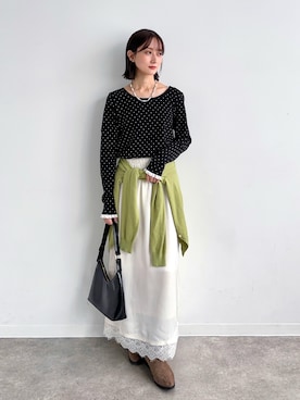 「IMARI（イマリ）のアイテム」を使った、maoさん（レディース・153cm）の夏コーディネート