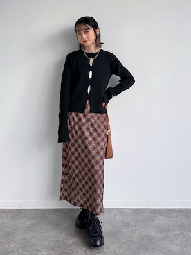 「solleim（ソルレム）のアイテム」を使った、maoさん（レディース・153cm）の冬コーディネート